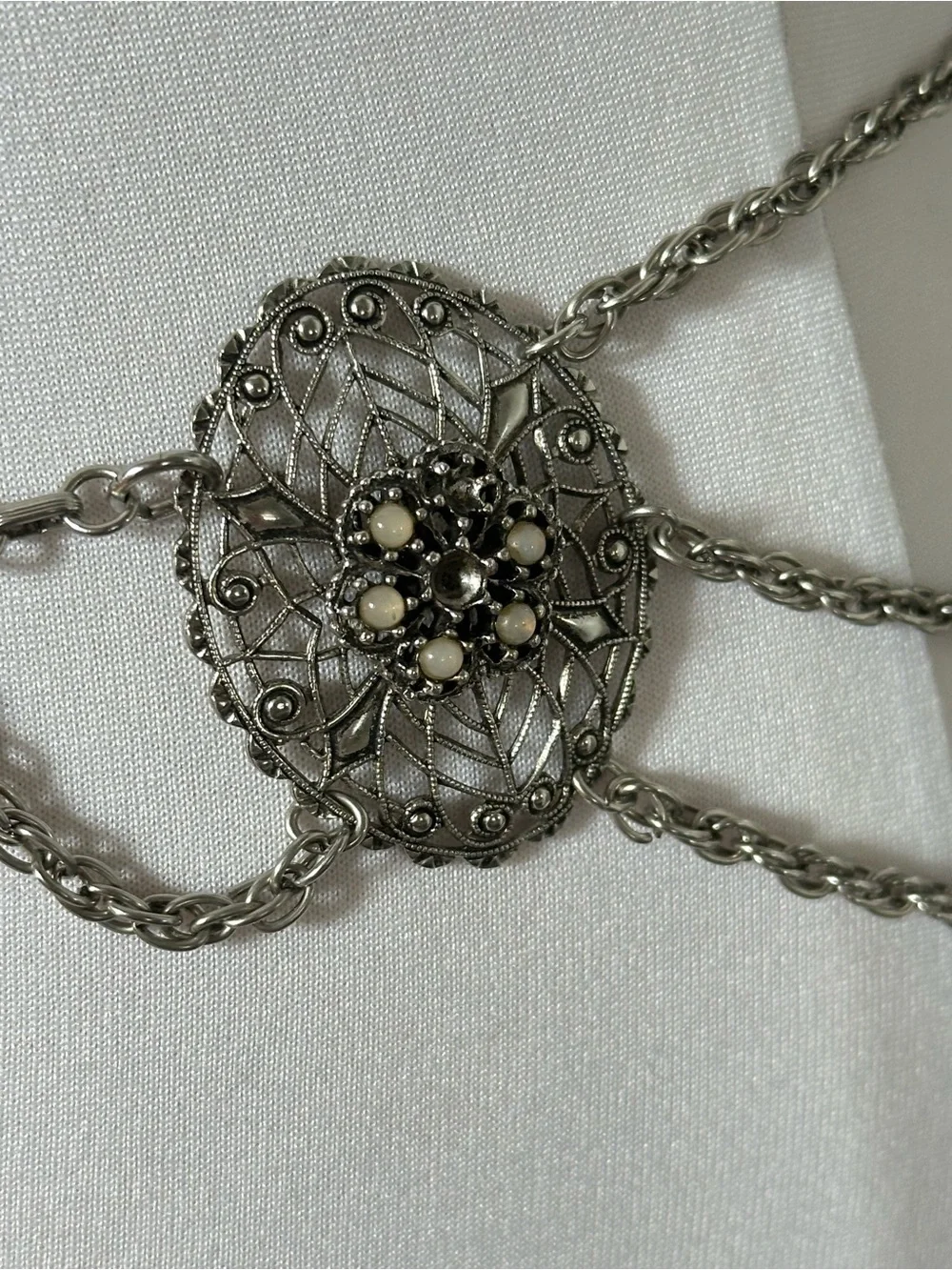 Vintage Bohemian Boho Multistrand Chain Belt Gothic Fairycore Renaissance Faire